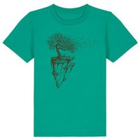 Life-Tree Organic Fairwear Shirt Kids Maple Island | Pink/Vintage White/Bright Blue/Teal Monstera/Peach/Eco Heather/Ocre