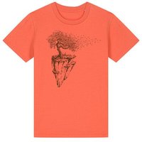 Life-Tree Organic Fairwear Shirt Kids Maple Island | Pink/Vintage White/Bright Blue/Teal Monstera/Peach/Eco Heather/Ocre