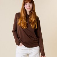popeia Damen Langarmshirt aus Bio-Baumwolle