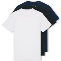YTWOO 3er Pack Iconic Basic Unisex T-Shirt aus 100% Biobaumwolle|Essential Farben|Fair|Nachhaltig
