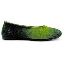 Hausschuh "thies ® Eco Shade Ballerina" aus weichem, recyceltem Wollfilz