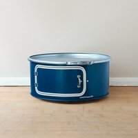 Lockengelöt Little Bob mit Tür - Couchtisch aus einem Hamburger Ölfass Lockengelöt Little Bob mit Tür - Couchtisch aus einem Hamburger Ölfass