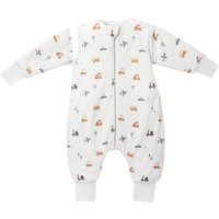Mababu Schlafanzug & Pyjama in Einem | 0.5 TOG Schlafsack mit Füßen | Bio-Baumwolle | GOTS-zertifiziert