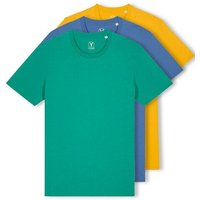 YTWOO 3er Pack Iconic Basic Unisex T-Shirt aus 100% Biobaumwolle| Viele Farbkombinatioben|Fair|Nachhaltig