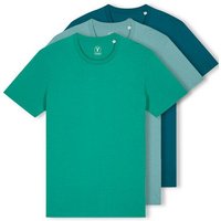 YTWOO 3er Pack Iconic Basic Unisex T-Shirt aus 100% Biobaumwolle| Viele Farbkombinatioben|Fair|Nachhaltig