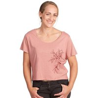 Life-Tree Fairwear Shirt Women Olive Branch | Grün/Pink