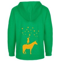 HANDGEDRUCKT "Wünsche" Kinder Zip Hoody Neutral