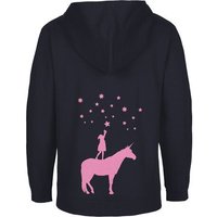 HANDGEDRUCKT "Wünsche" Kinder Zip Hoody Neutral