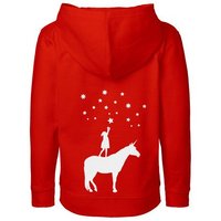HANDGEDRUCKT "Wünsche" Kinder Zip Hoody Neutral