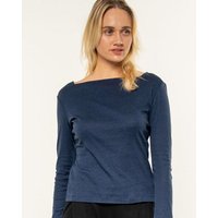 Alma & Lovis Softes Ringel-Langarmshirt aus Bio-Baumwolle | Melange Longsleeve