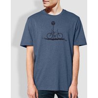 little kiwi Männer T-Shirt, "NoWay", Dark Heather Blue
