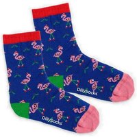 DillySocks Kindersocken Lil Flamingo Fest aus Biobaumwoll-Mix