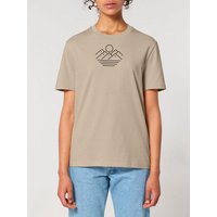 Human Family Bio Unisex Rundhals T-Shirt "Mountain Silhouette" aus Bio-Baumwolle
