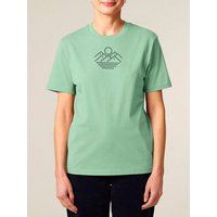 Human Family Bio Unisex Rundhals T-Shirt "Mountain Silhouette" aus Bio-Baumwolle