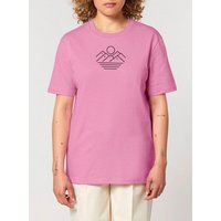 Human Family Bio Unisex Rundhals T-Shirt "Mountain Silhouette" aus Bio-Baumwolle