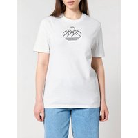 Human Family Bio Unisex Rundhals T-Shirt "Mountain Silhouette" aus Bio-Baumwolle