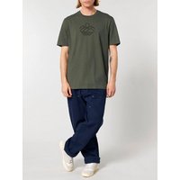 Human Family Bio Unisex Rundhals T-Shirt "Mountain Silhouette" aus Bio-Baumwolle