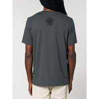 Human Family Bio Unisex Rundhals T-Shirt "Create - Circle Tree" aus Bio-Baumwolle