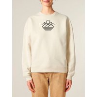 Human Family Bio Unisex Oversize-Sweatshirt - "Mountain Silhouette" aus Bio-Baumwolle