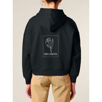 Human Family Bio Damen-Hoodie „Relax – Simple Beauty“ aus Bio-Baumwolle