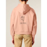 Human Family Bio Damen-Hoodie „Relax – Simple Beauty“ aus Bio-Baumwolle
