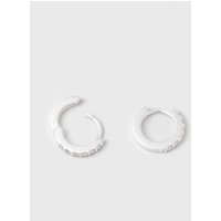 fejn jewelry Ohrringe 'sparkle huggie' - Creolen mit Zirkonia