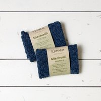 Kumanu - von Natur aus gut 2er Set, gestricktes Spültuch "Wischwilli" | 23x23cm | aus Bio-Baumwolle