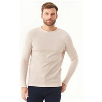 ORGANICATION Geripptes Langarmshirt aus Bio-Baumwolle