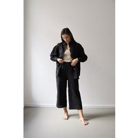 gust. Damen Weite Leinenhosen - Culotte - Linen trousers - 100% Bio-Leinen