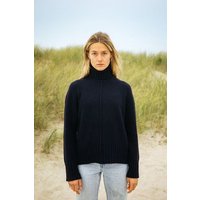 KOLI – Wollstrick Rollkragenpullover (Damen) aus 100% recycelter Merinowolle (GRS) von SALZWASSER