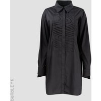 bellaLEYK Oversized Hemdbluse mit Multitudes Stickerei
