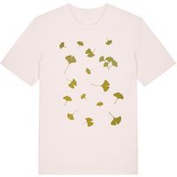 päfjes Blätter Ginkgo Laub - Fair Wear Männer T-Shirt - Vintage White/Olive