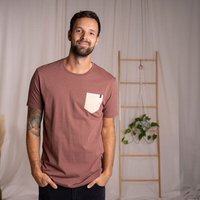 Vresh Clothing Vilip - Classic Fit T-Shirt mit Brusttasche aus Biobaumwolle