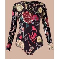 Atelier SNOW Langärmliger Body aus Bio-Baumwolle mit Muster
