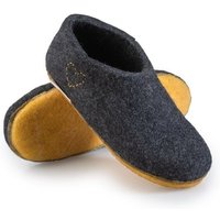 naturling Filz Damen Hausschuhe - Boots mit Kautschuksohle