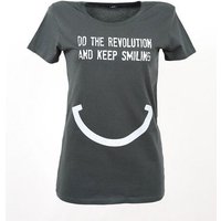 Lena Schokolade DO THE REVOLUTION AND KEEP SMILING - Frauen T-Shirt