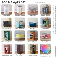 Lockengelöt Bar Kommode aus einem Hamburger Ölfass Lockengelöt Bar Kommode aus einem Hamburger Ölfass