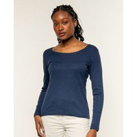 Alma & Lovis Ringel-Jerseyshirt aus Bio-Baumwolle | Melange Shirt