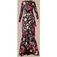 Atelier SNOW Set Langärmliger Body + Maxi-Wickelrock Camellia