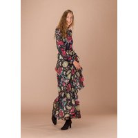 Atelier SNOW Set Body mit Schleifenkragen + Maxi-Wickelrock Camellia