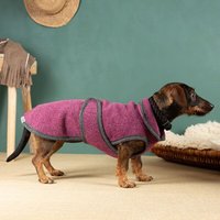 nahtur-design Hundemantel für Dackel | 100 % Schurwolle | warm, wind- & wasserabweisend