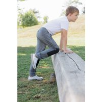 Babbily Bequeme Schlupfhose im Jeans-Look mit verstärkten Knien