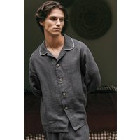 AmourLinen Klassisches leinen pyjama set HARRY