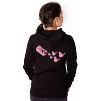 HANDGEDRUCKT "Butterfly 01" Frauen Hoody Earth Positive