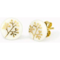 lille mus Porzellan-Ohrstecker BÄUMCHEN Porzellanschmuck