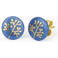 lille mus Porzellan-Ohrstecker BÄUMCHEN Porzellanschmuck
