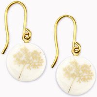 lille mus Porzellan-Ohrhänger BÄUMCHEN Porzellanschmuck