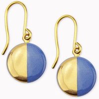 lille mus Porzellan-Ohrhänger HALBKREIS Porzellanschmuck
