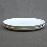 Izanami Tableware Handgemachter Großer Teller 4-6-8 Set (⌀ 25,5 cm) aus Steinzeug - Lietzensee