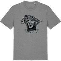 päfjes Björn der Bär & Fido der Fisch - Fair gehandeltes Männer/Unisex T-Shirt